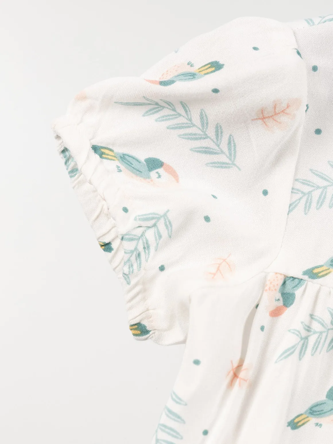 Blouse fille motif tropical (3-36M)