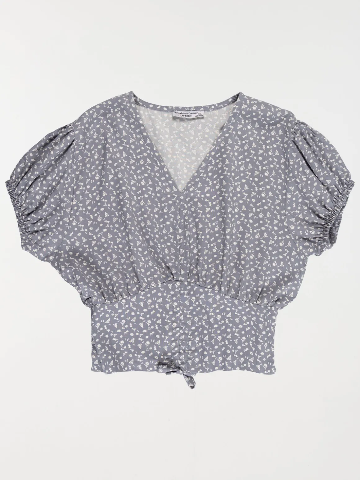 Blouse imprimée fleurie fille (XXS-M)