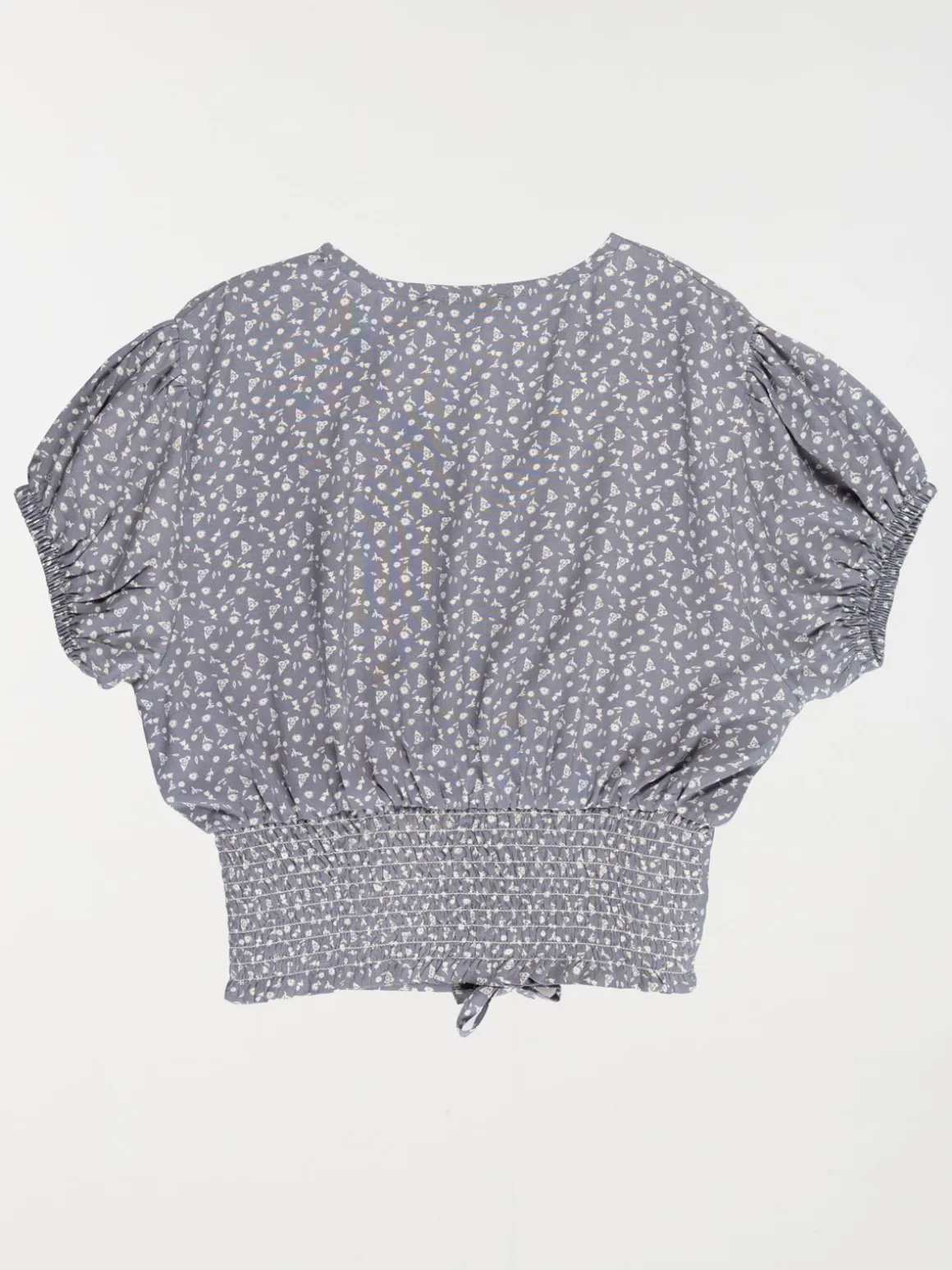 Blouse imprimée fleurie fille (XXS-M)