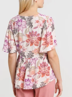 Blouse imprimée florale femme