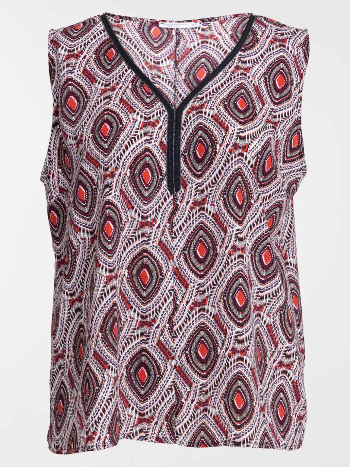 Blouse imprimée grande taille femme