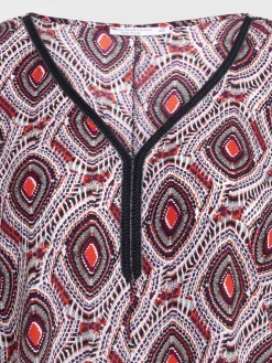 Blouse imprimée grande taille femme
