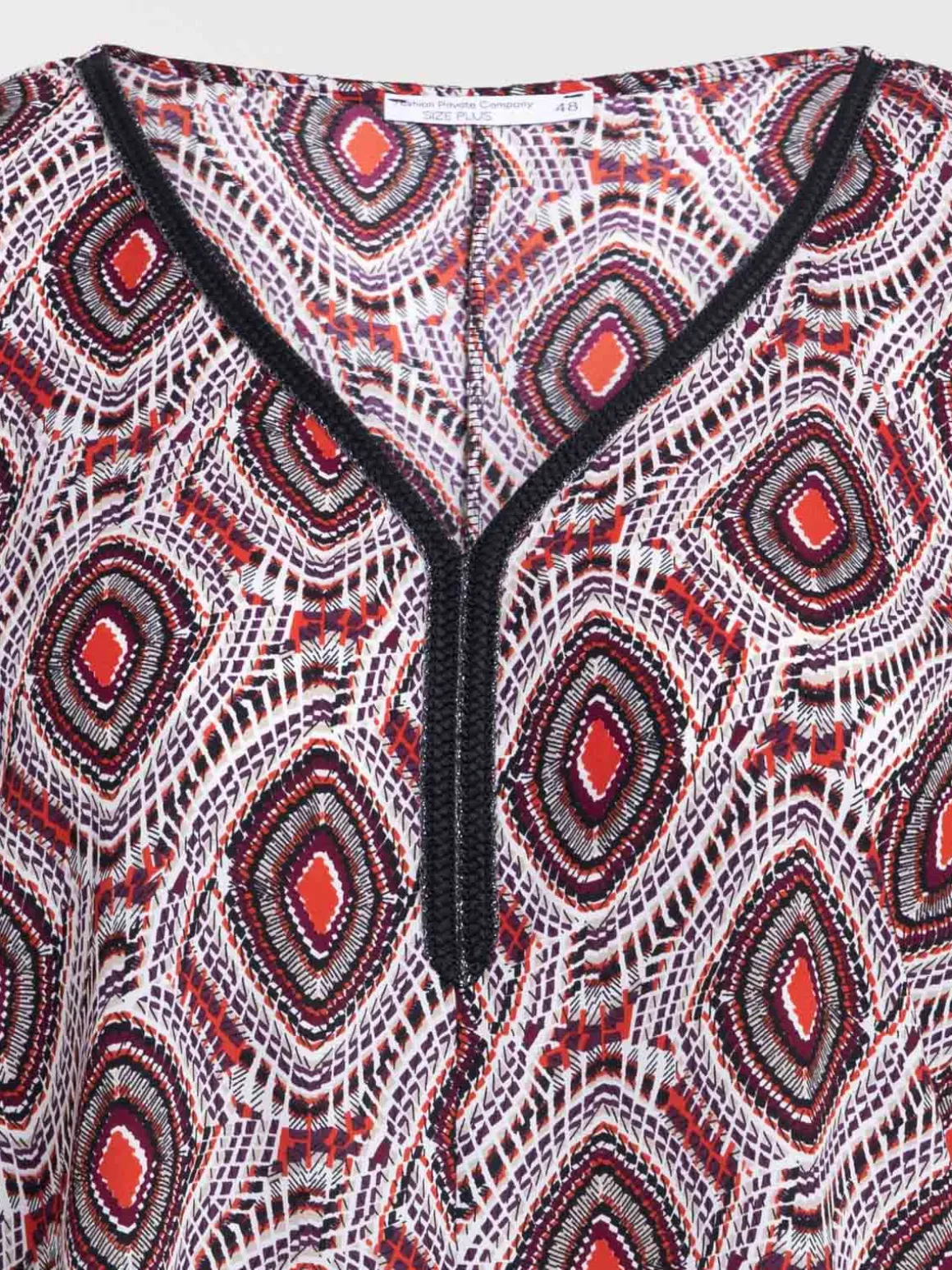 Blouse imprimée grande taille femme