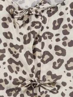 Blouse imprimée léopard fille (XXS-M)