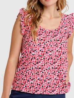 Blouse imprimée pink femme