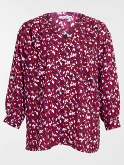 Blouse lie de vin grande taille femme