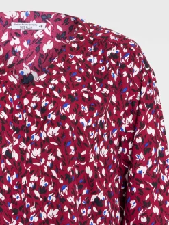 Blouse lie de vin grande taille femme