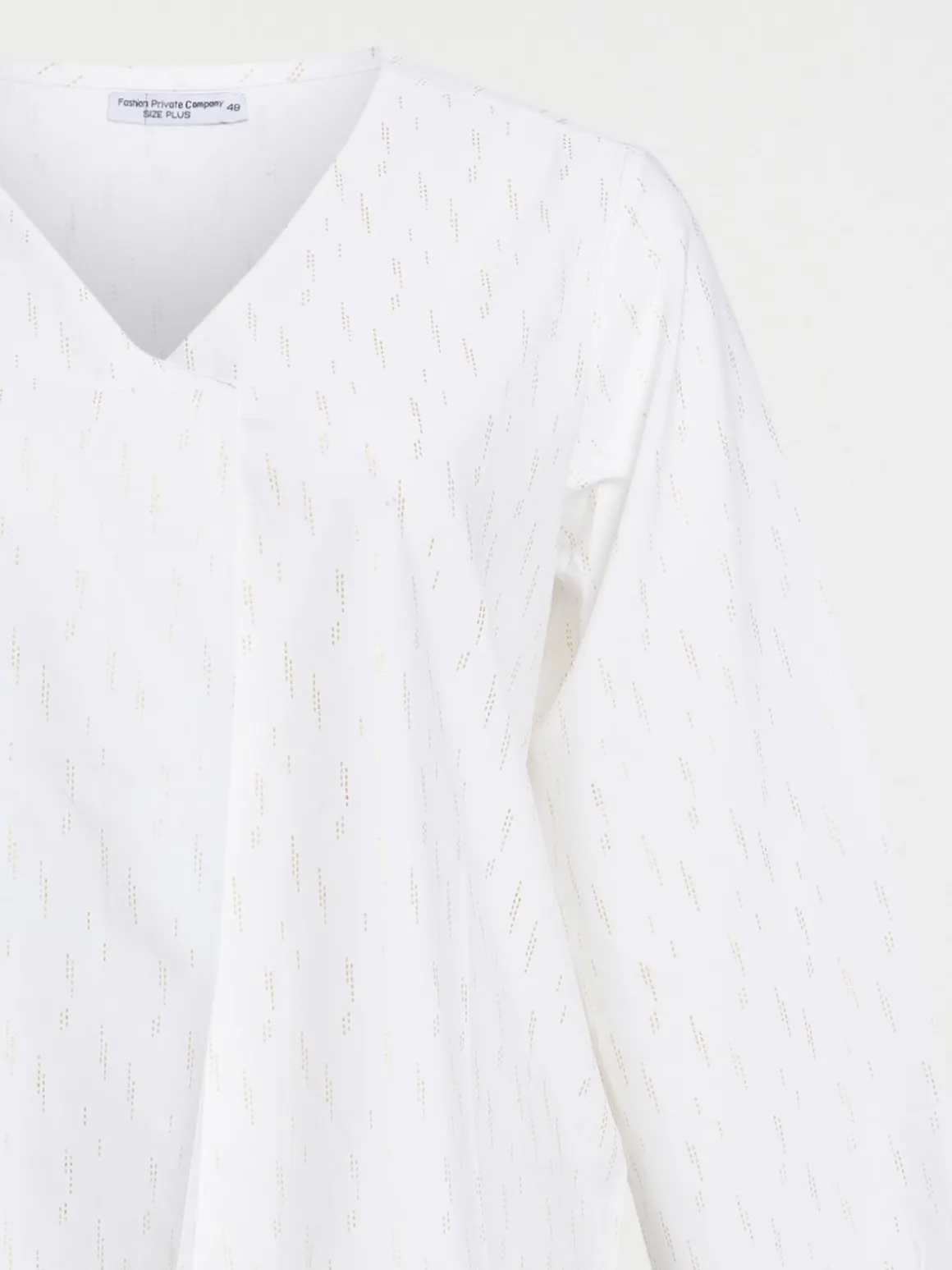 Blouse motif doré grande taille femme