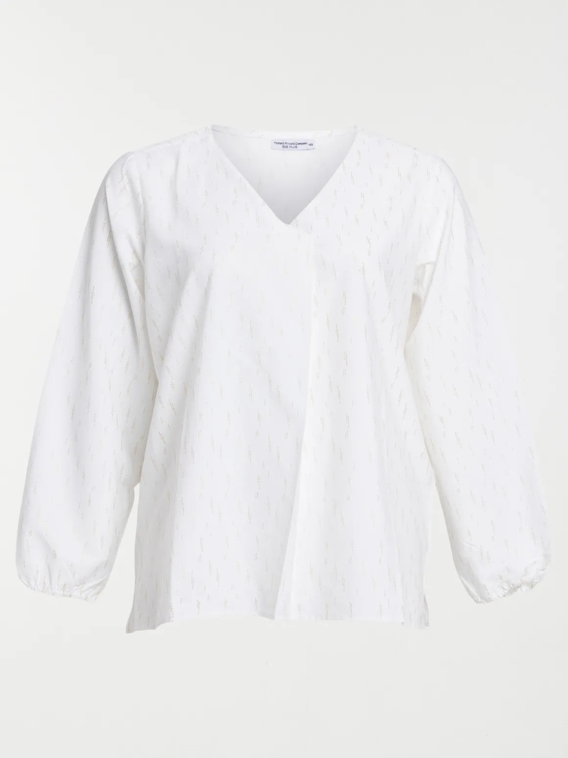 Blouse motif doré grande taille femme