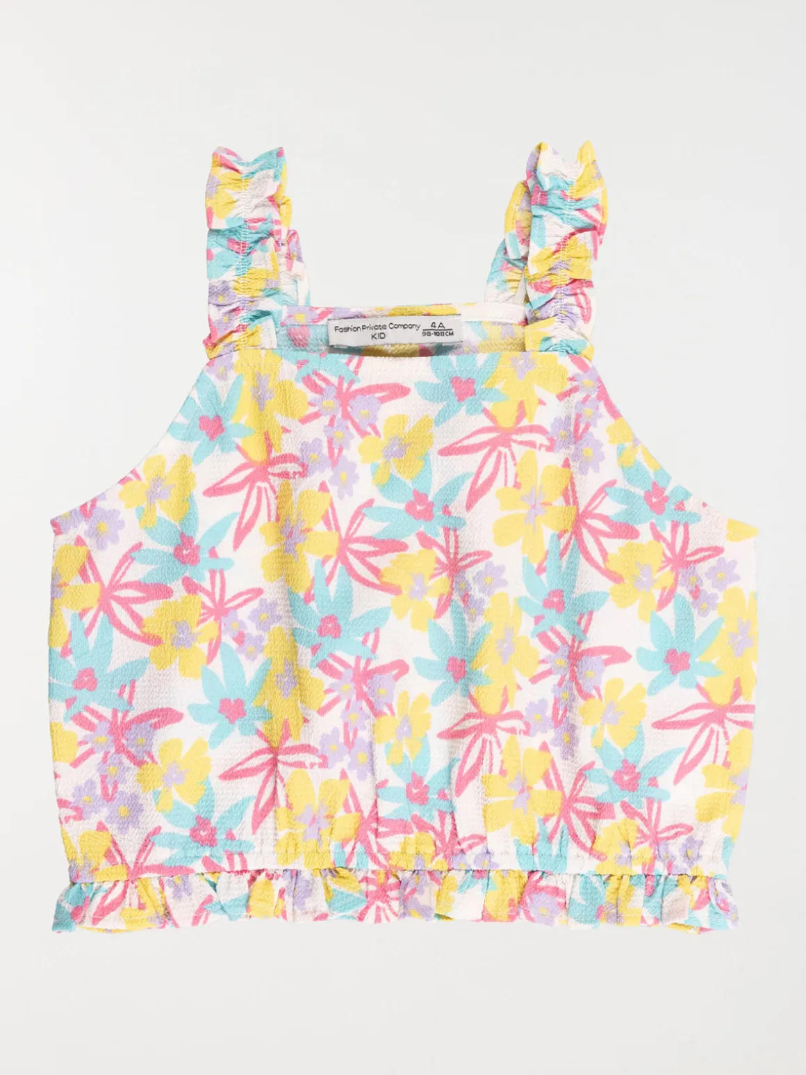 Blouse motif tropical fille (3-12A)