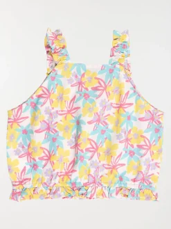 Blouse motif tropical fille (3-12A)