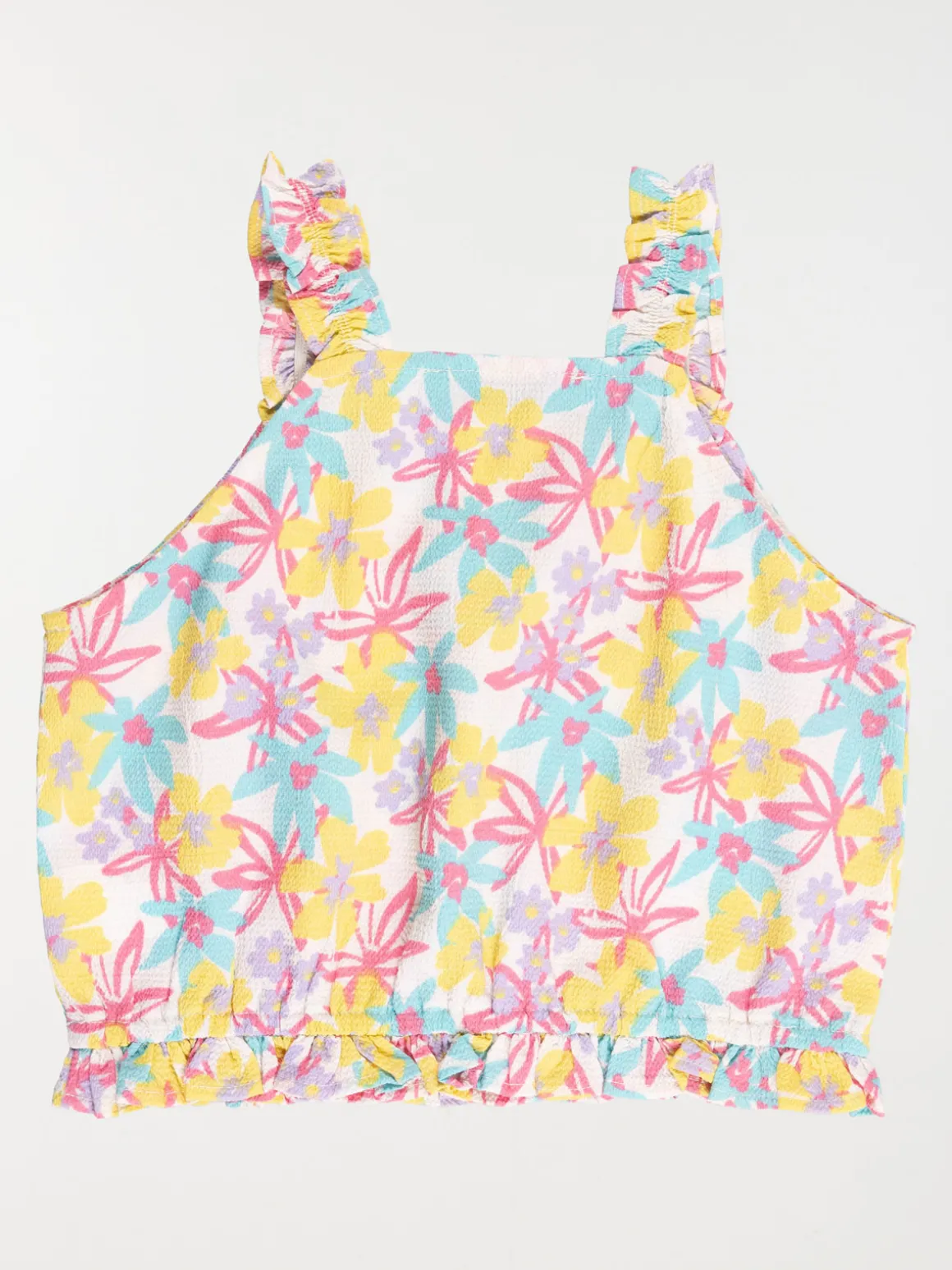 Blouse motif tropical fille (3-12A)