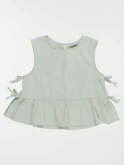 Blouse nœuds côtés fille opaline (3-12A)