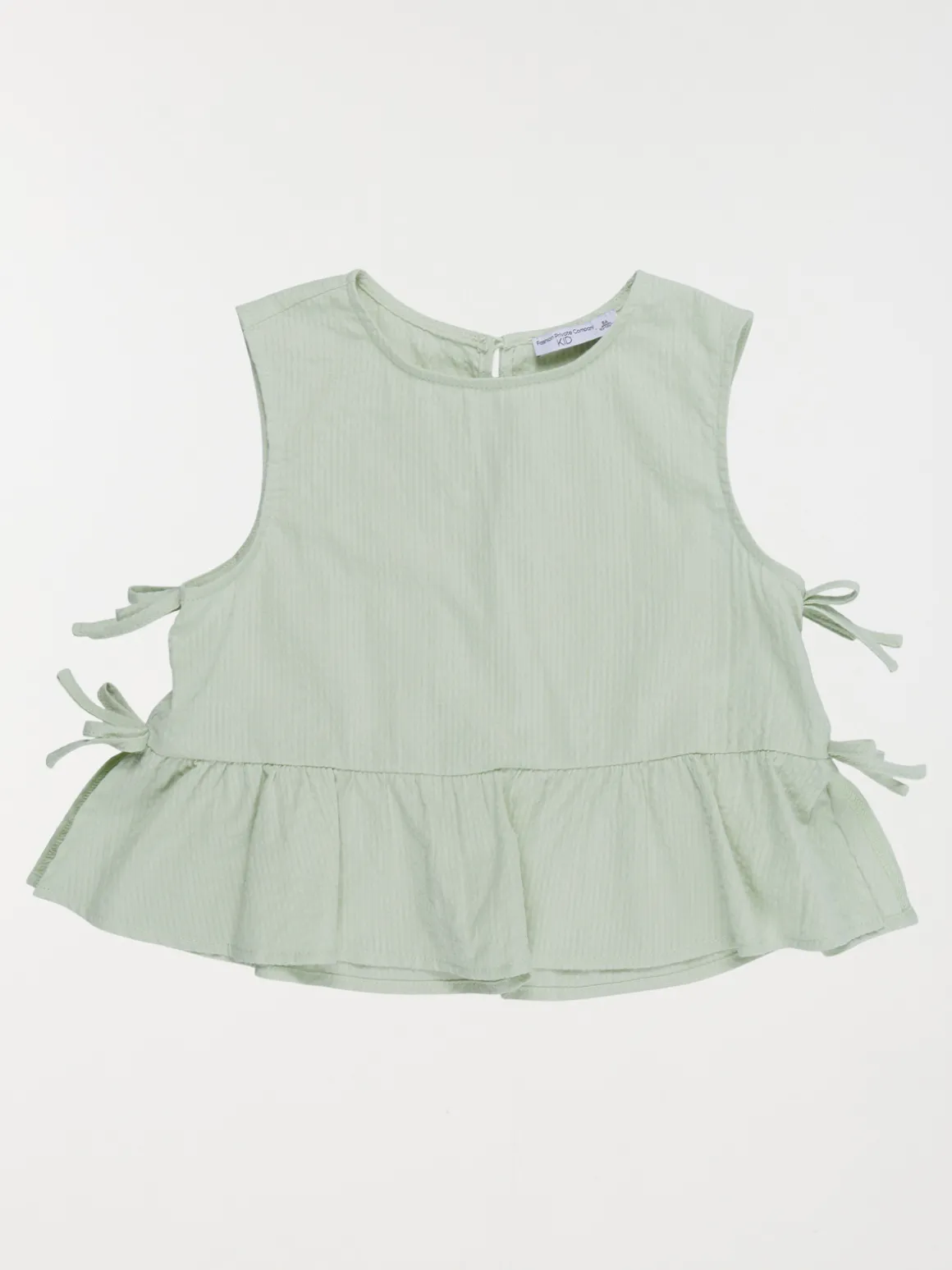 Blouse nœuds côtés fille opaline (3-12A)