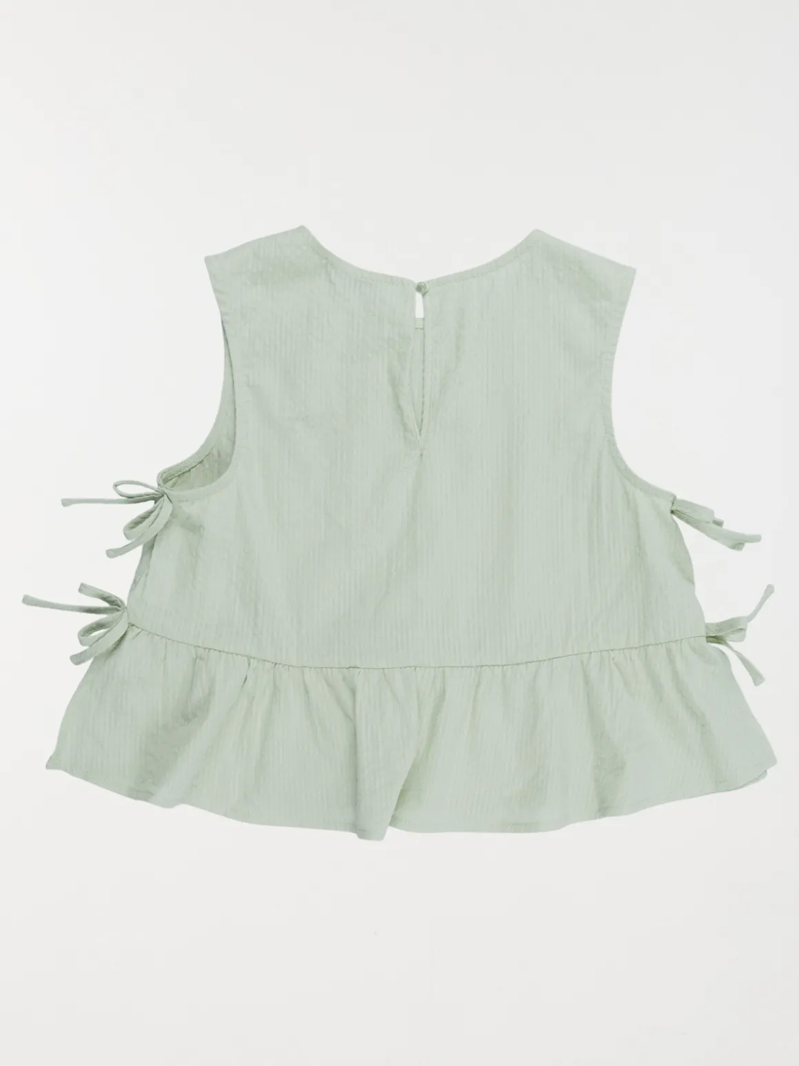 Blouse nœuds côtés fille opaline (3-12A)