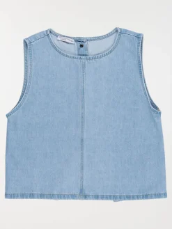 Blouse ouverte boutons dos fille (XXS-M)