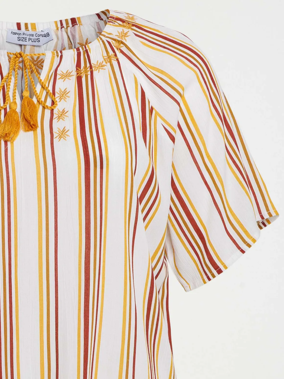 Blouse rayée grande taille femme