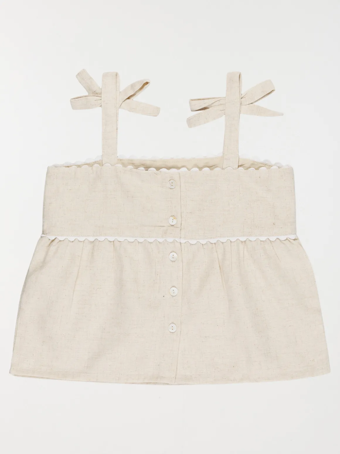 Blouse sans manches noeud fille (3-12A)
