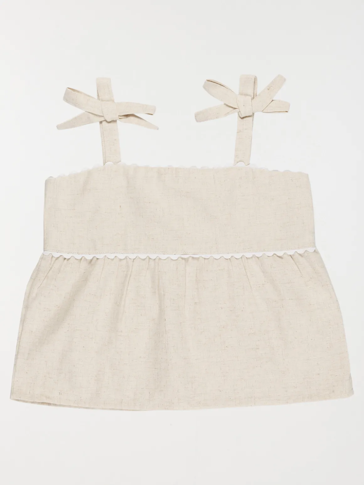 Blouse sans manches noeud fille (3-12A)