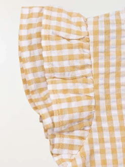 Blouse vichy fleur brodée fille (3-36M)