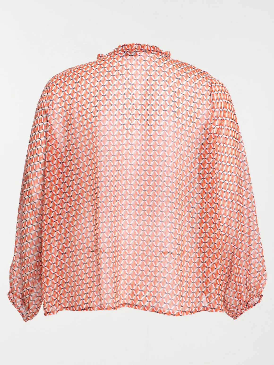 Blouse voile fleuri grande taille femme