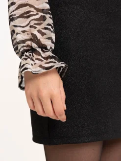 Blouse voile imprimé femme