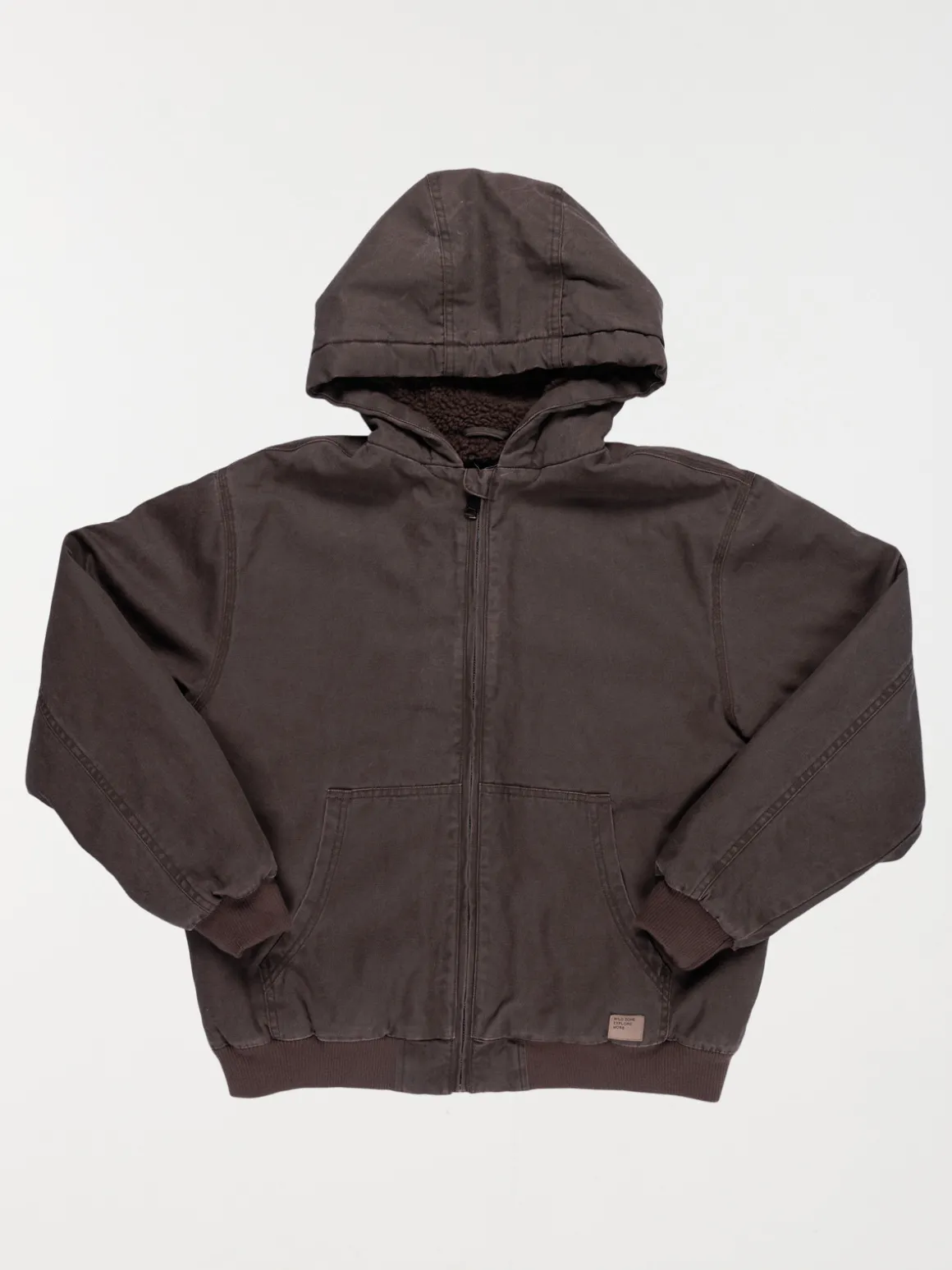 Blouson à capuche ébène garçon (XXS-M)