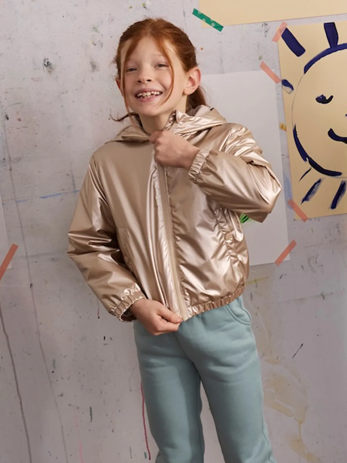 Blouson à capuche fille (3-12A)