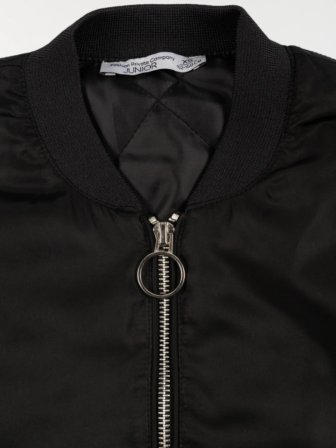 Blouson bombers noir fille (XXS-M)