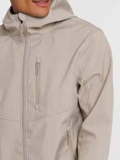 Blouson capuche col montant homme