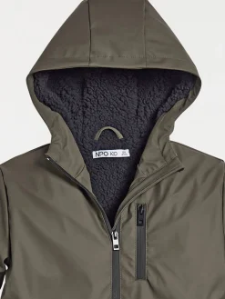 Blouson capuche garçon kaki (3-12A)