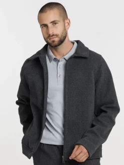 Blouson col classique homme