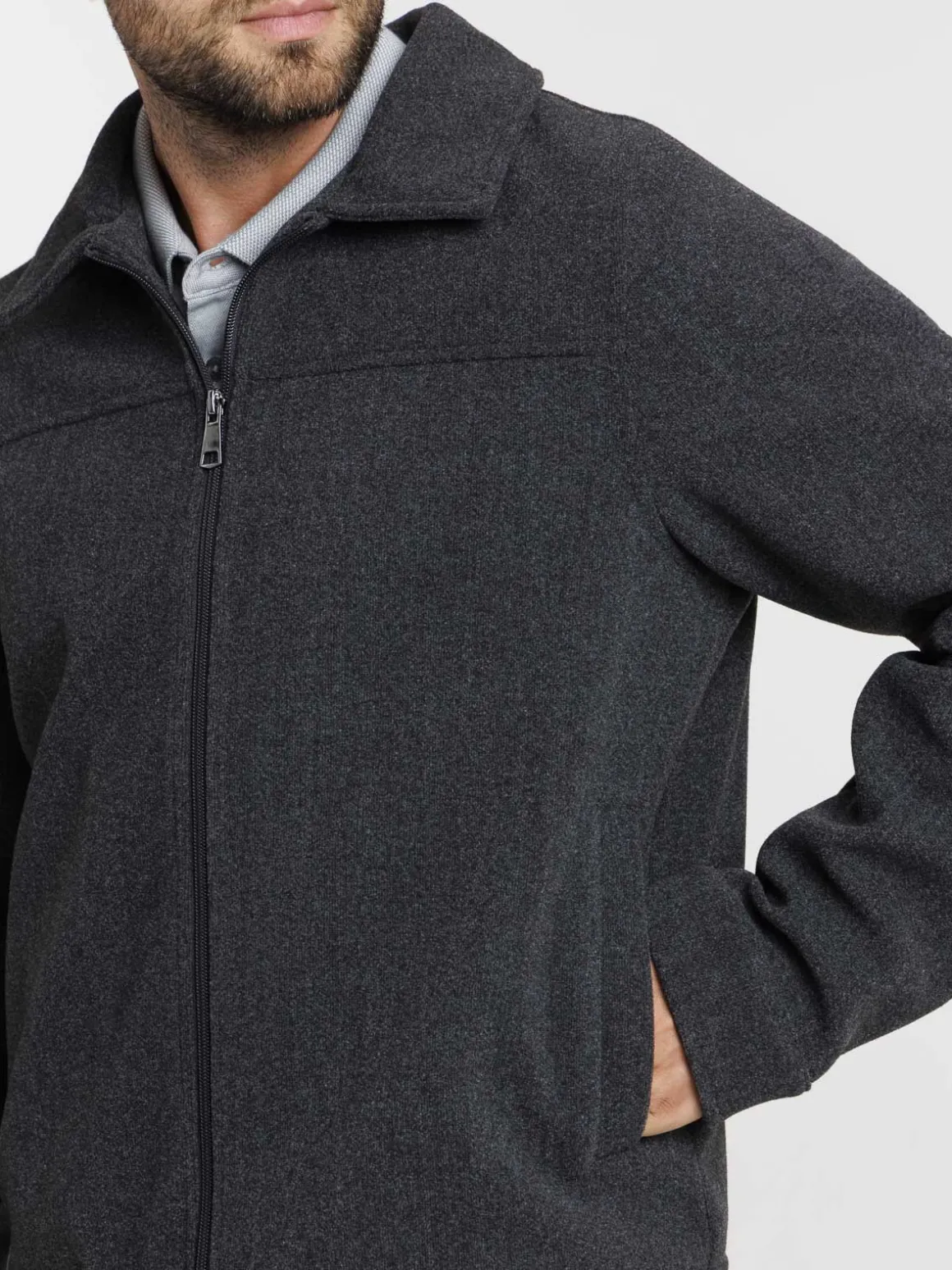Blouson col classique homme