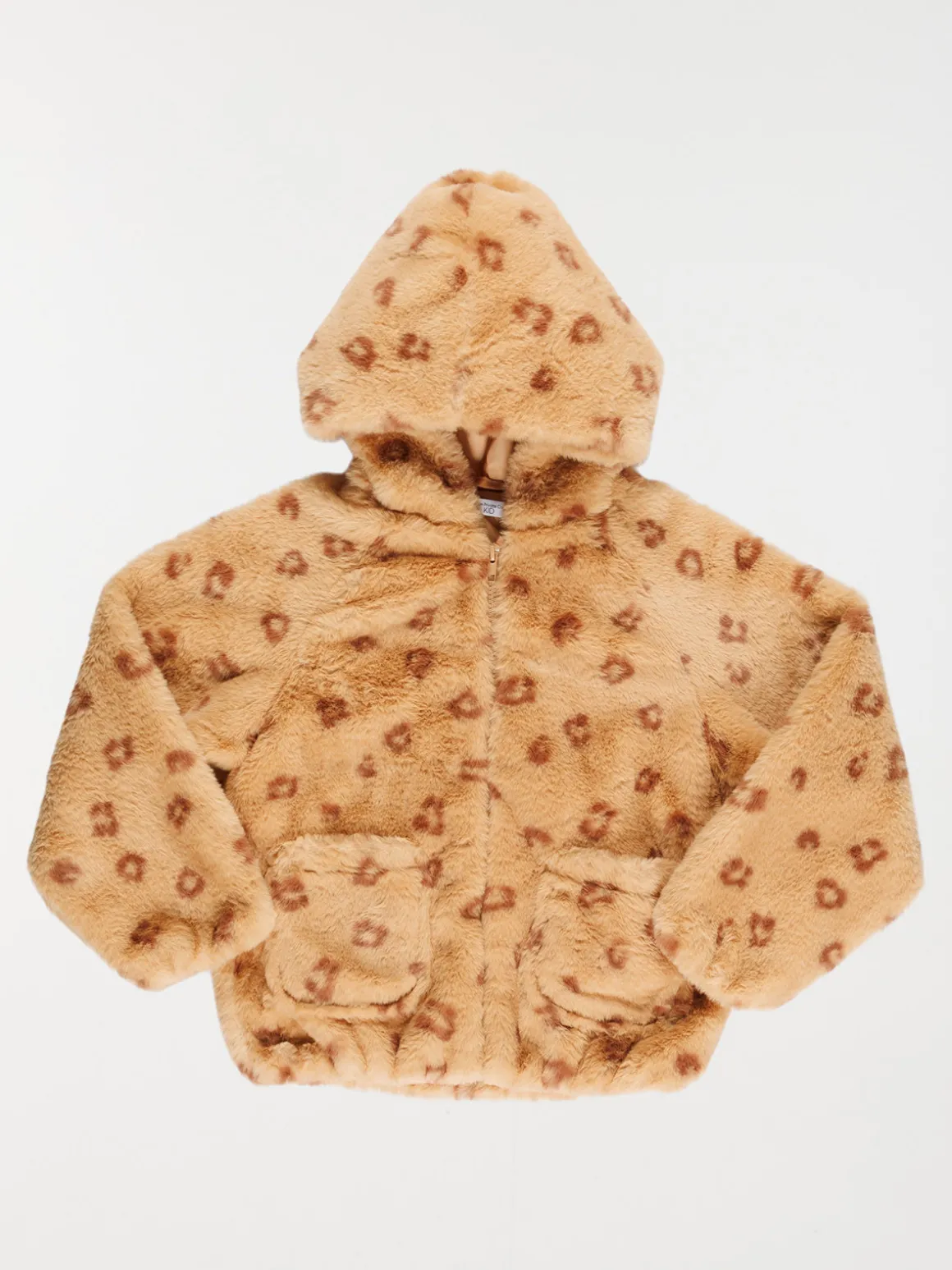 Blouson doux léopard fille (3-12A)