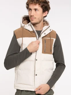 Blouson sans manches capuche homme
