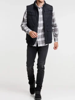 Blouson sans manches noir homme
