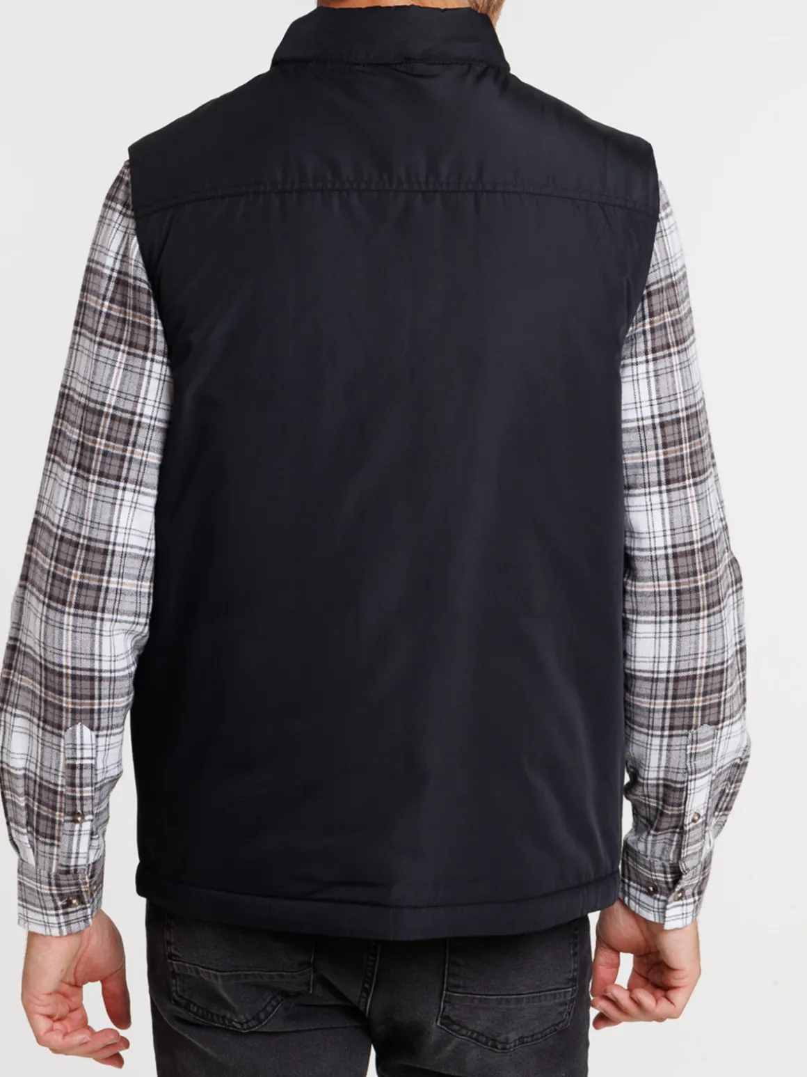 Blouson sans manches noir homme