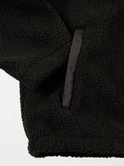 Blouson sherpa noir garçon (XXS-M)