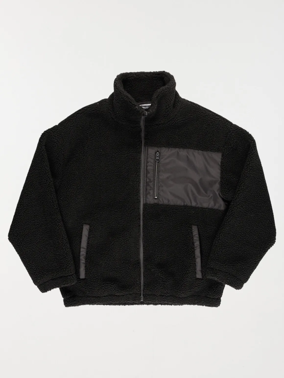 Blouson sherpa noir garçon (XXS-M)