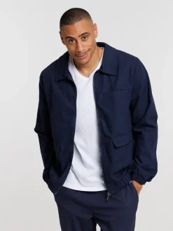 Blouson zippé col classique homme