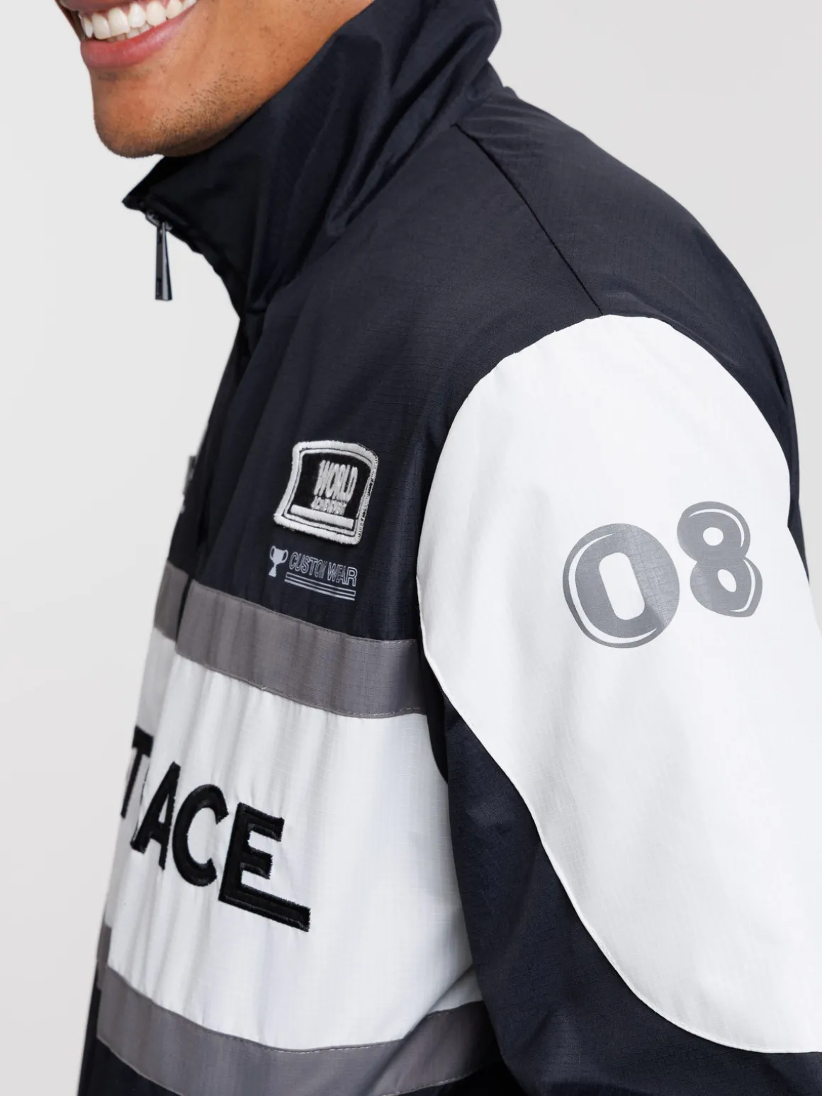 Blouson zippé col montant homme