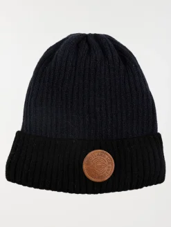 Bonnet bicolore doublure polaire homme