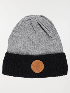 Bonnet doublure polaire gris chiné homme