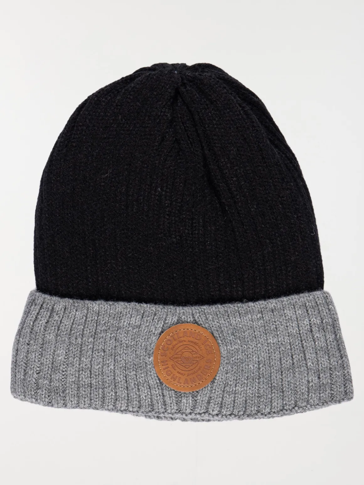 Bonnet doublure polaire noir homme
