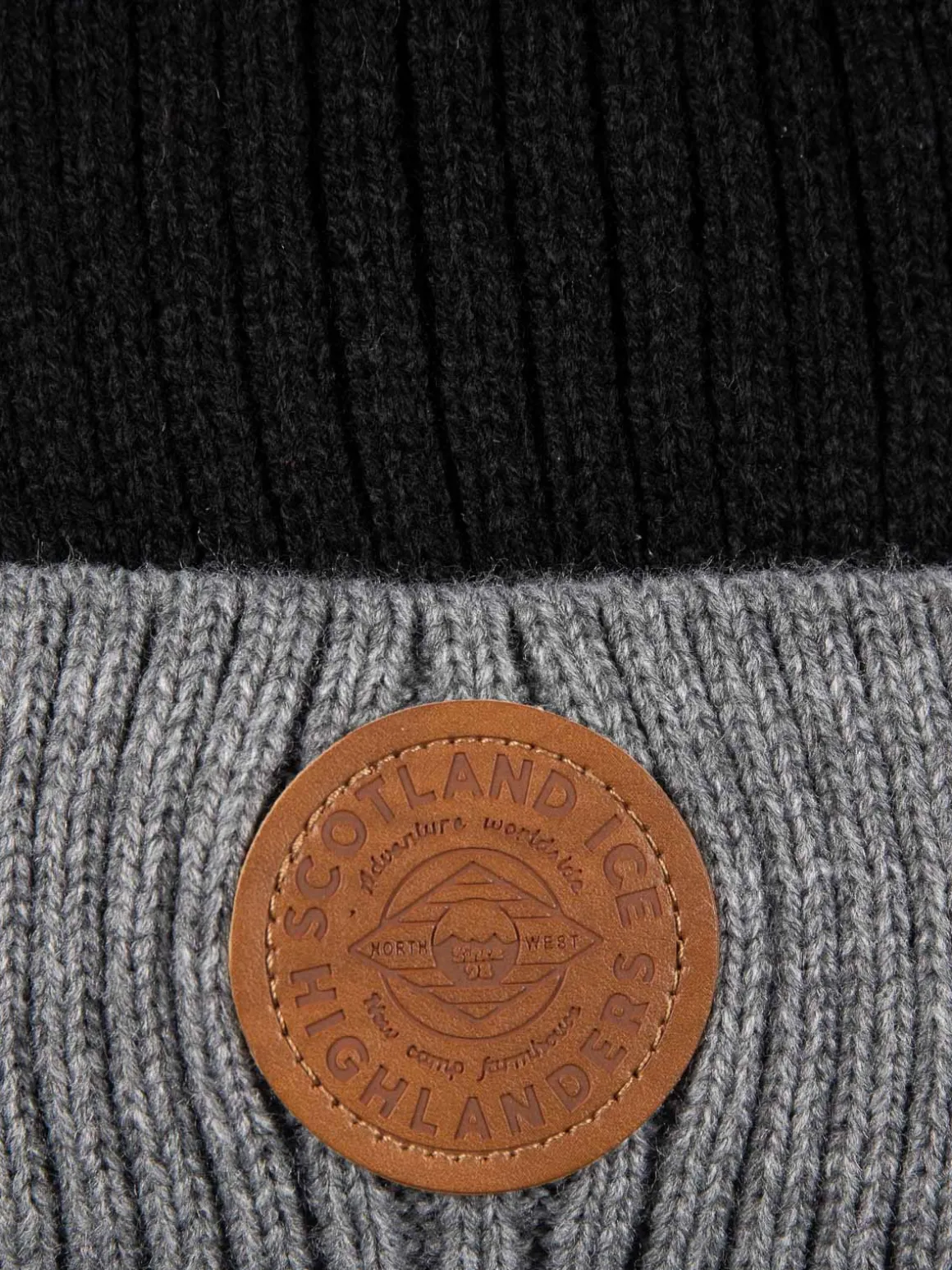 Bonnet doublure polaire noir homme