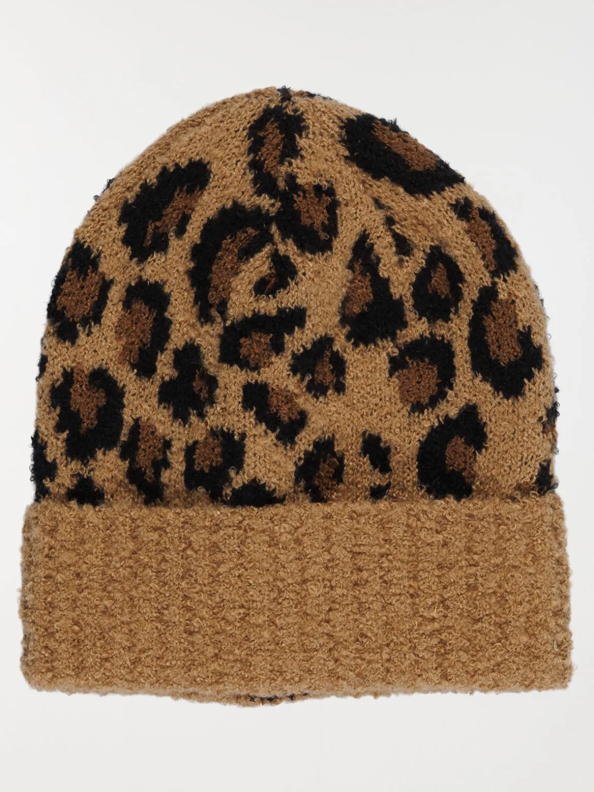 Bonnet léopard femme