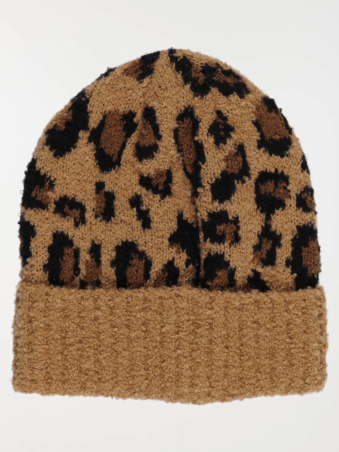 Bonnet léopard femme