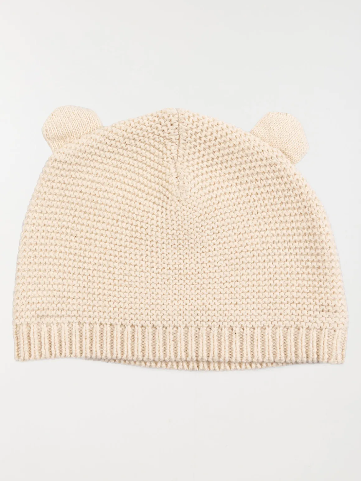 Bonnet naissance écru chiné (0-3M)