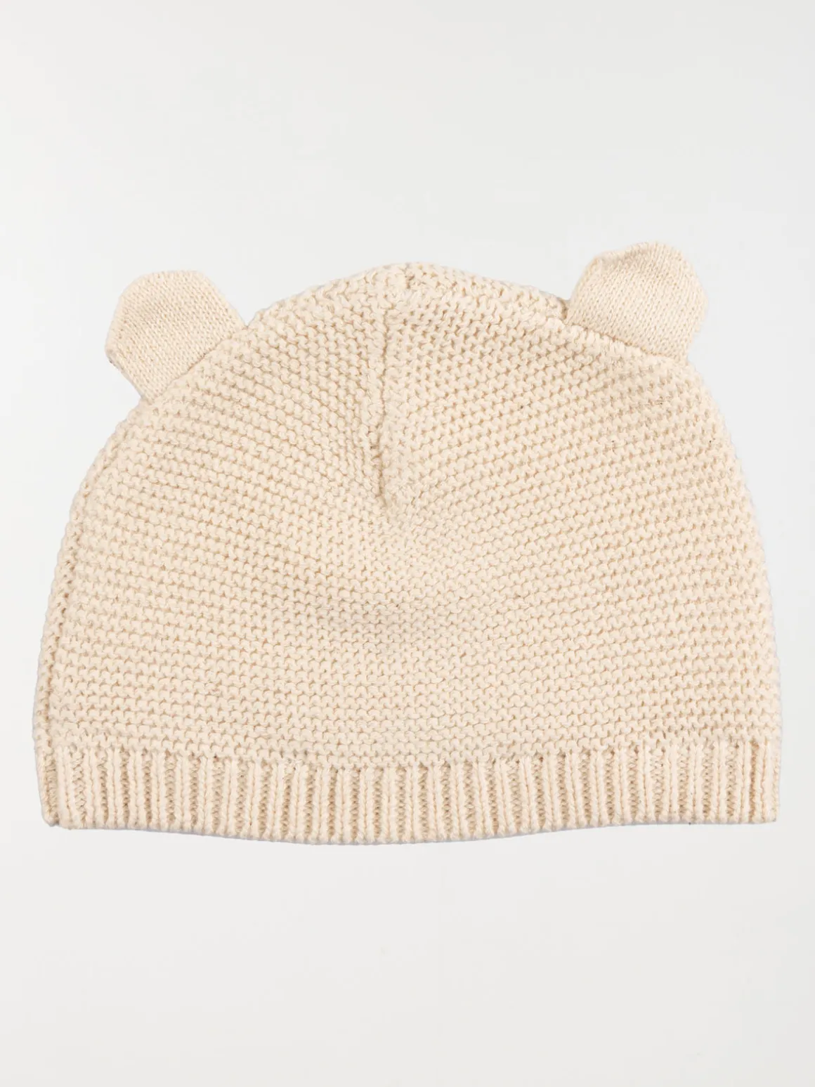 Bonnet naissance écru chiné (0-3M)