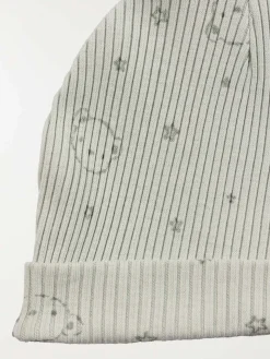 Bonnet naissance vet de gris bébé (0-3M)